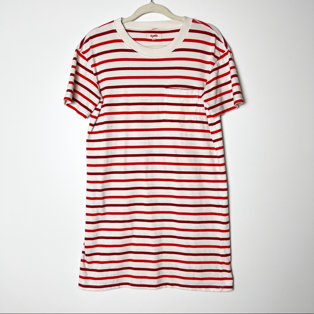 Madewell striped casual tshirt dress